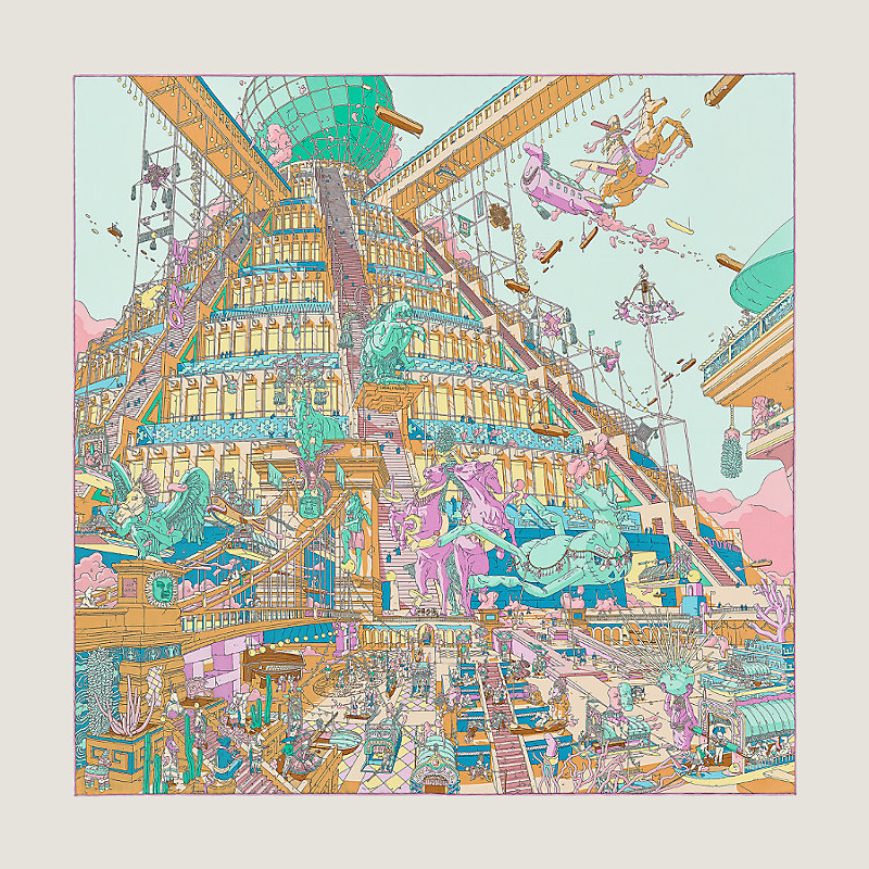 La Legende du Cheval a Plumes scarf 90 | Hermès Australia